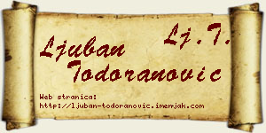 Ljuban Todoranović vizit kartica